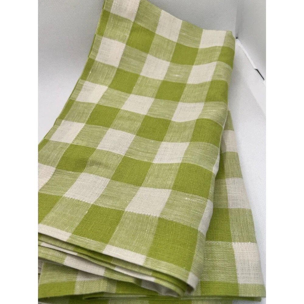 4 Solino Home 100% Pure Linen Dinner Napkins 20 x 20
